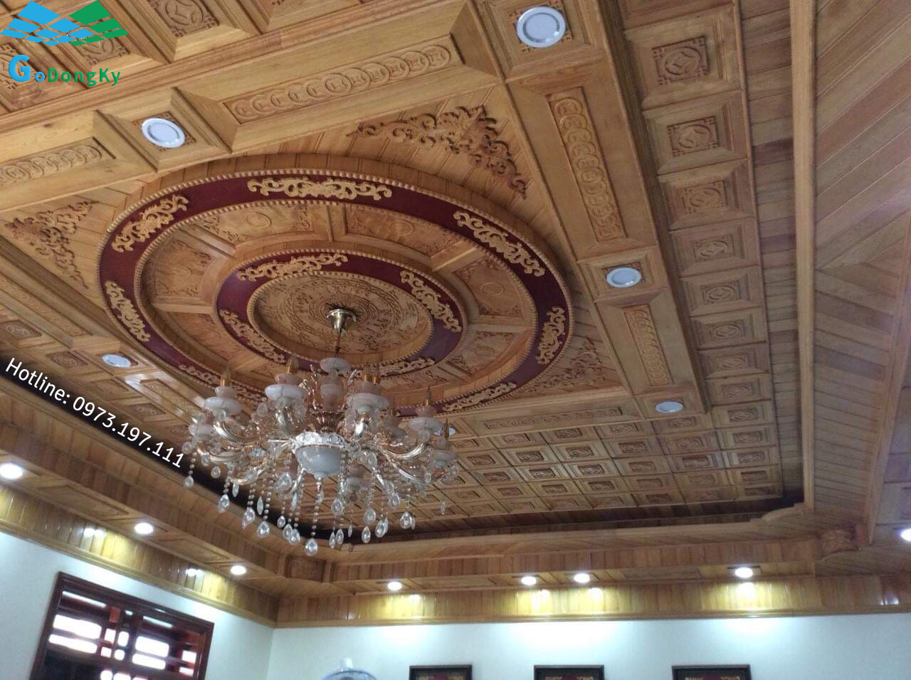 Thi công lắp đặt trần gỗ tự nhiên tại Thái Nguyên