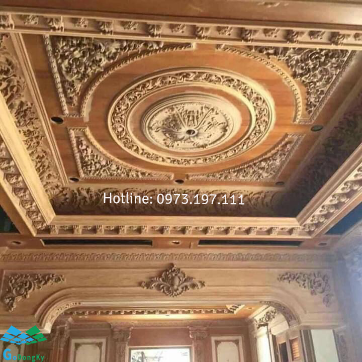 Trần gỗ tân cổ điển đẹp nhất hiện nay