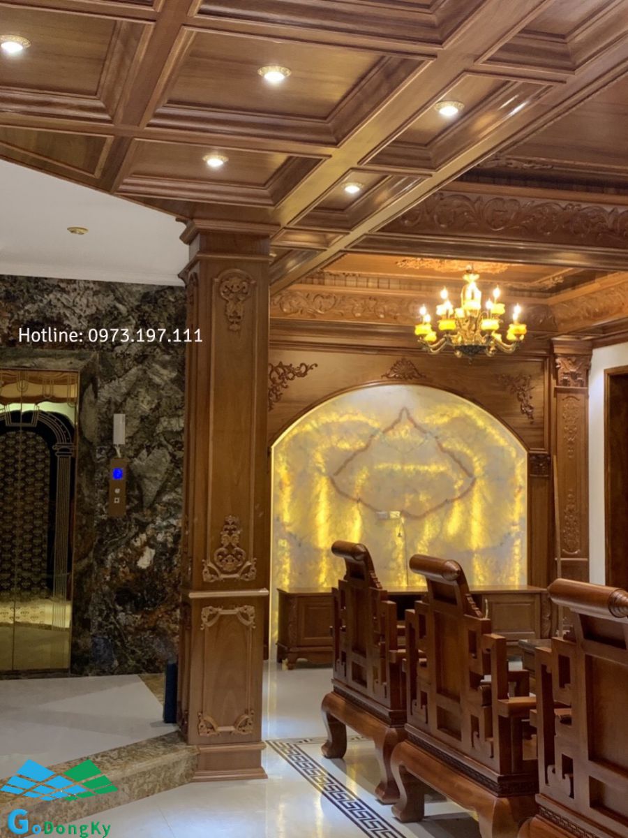 Gỗ tự nhiên ốp trần