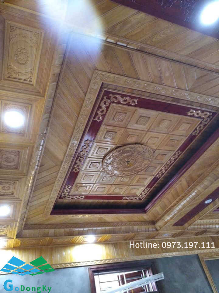 Mẫu thiết kế trần gỗ hiện đại đẹp
