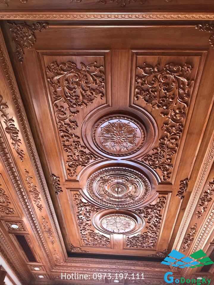 Mẫu trần gỗ đẹp cho nhà ống