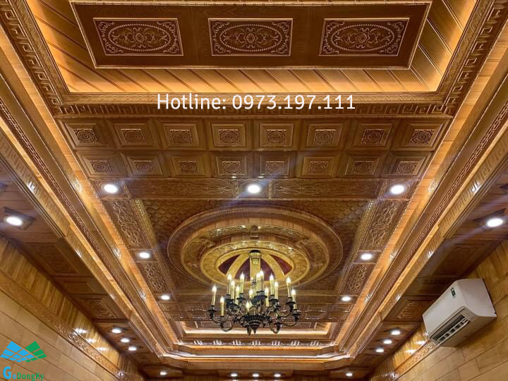 Mẫu trần gỗ đẹp cho nhà ống