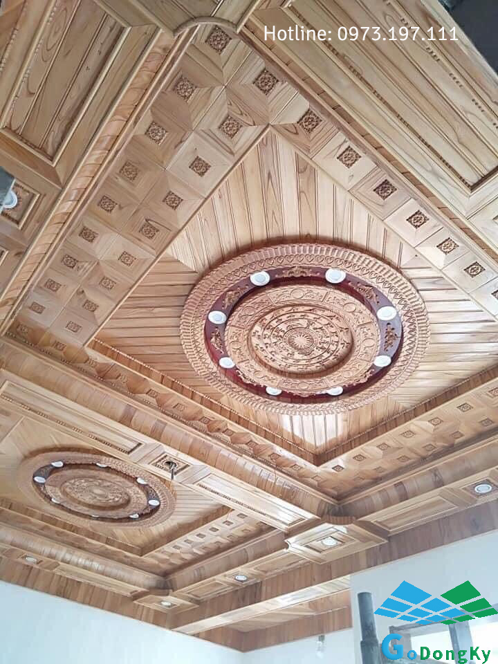 Mẫu trần gỗ đẹp tại Kon Tum