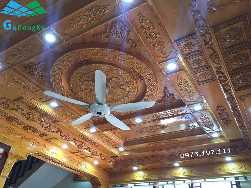 Mẫu trần gỗ tự nhiên đẹp tại Bến Tre