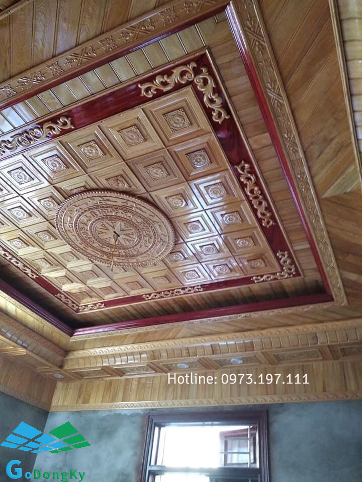 Thi công trần gỗ tự nhiên giá rẻ