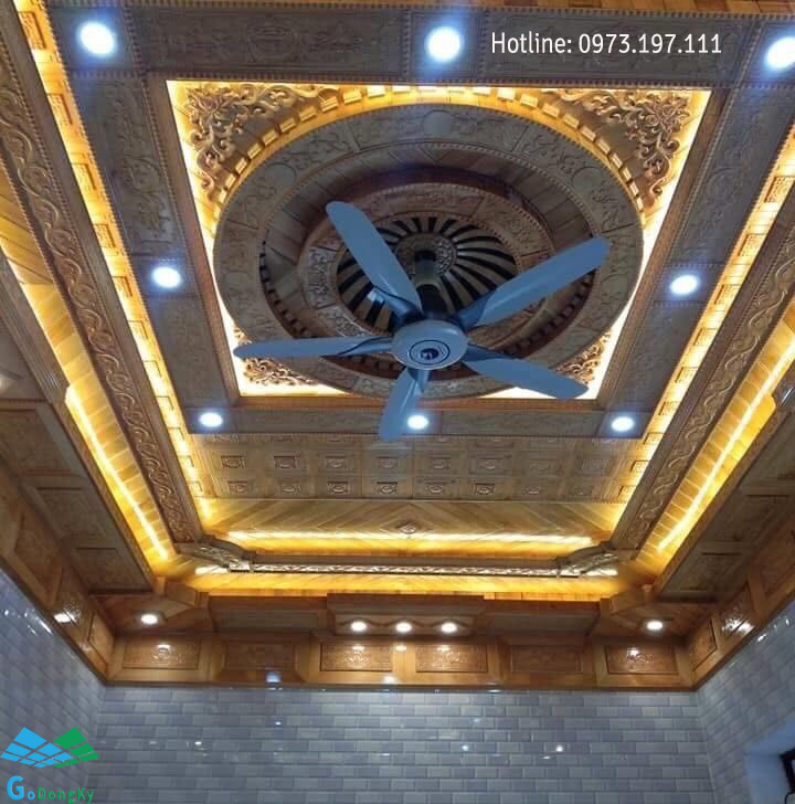 Trần gỗ giật cấp đẹp nhất 2020
