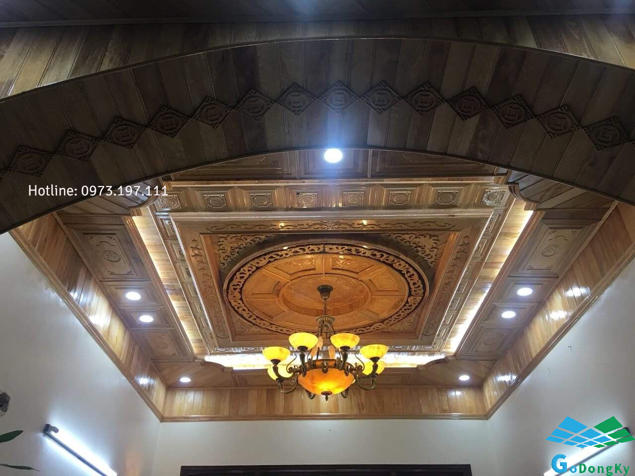Trần nhà gỗ tự nhiên
