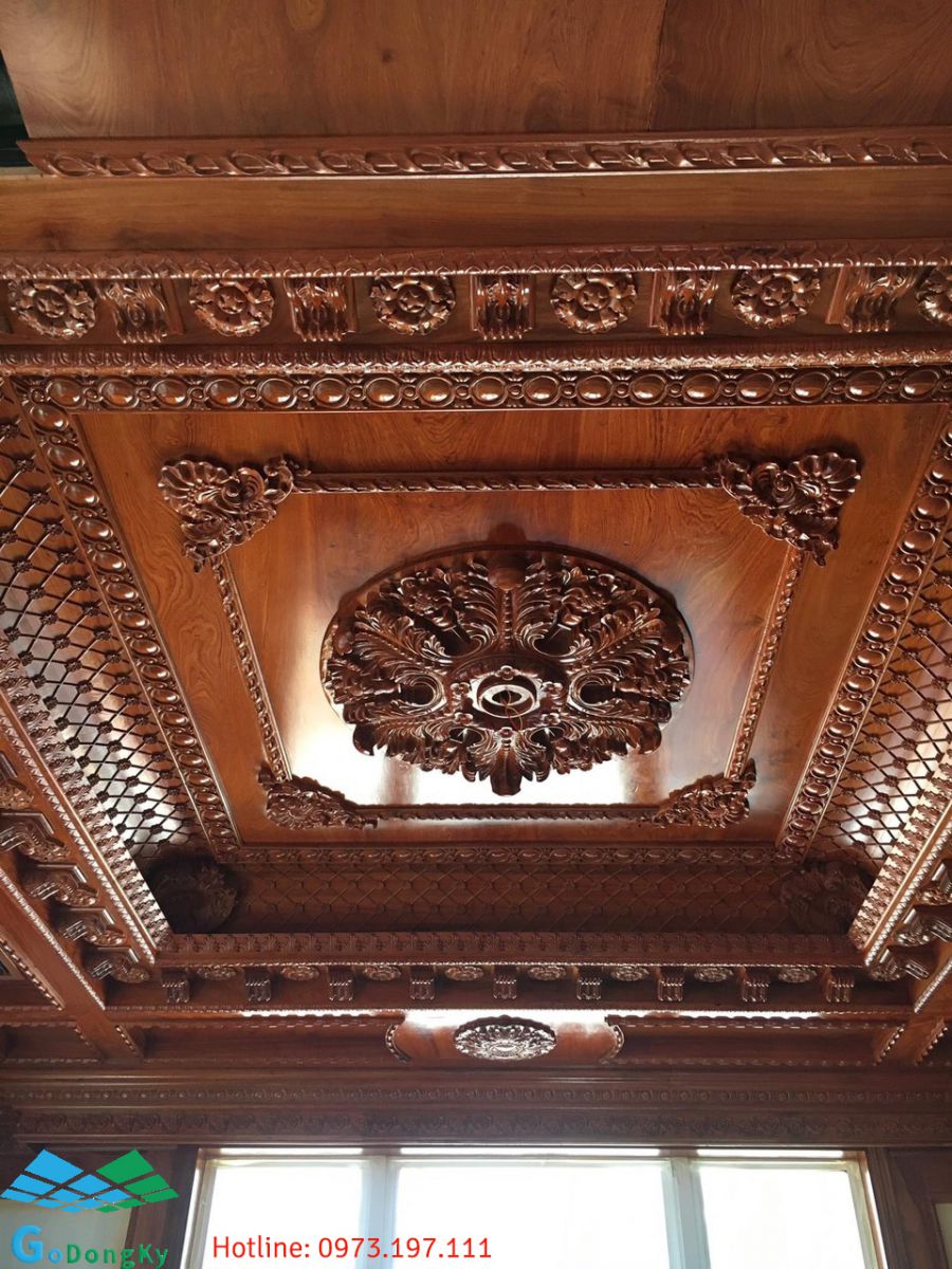 Vẻ đẹp sang trọng của trần gỗ cổ điển